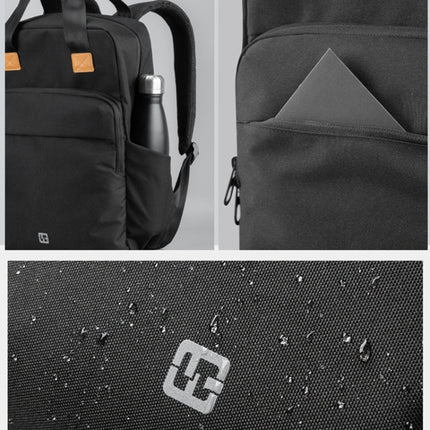 WINKING F3617W Casual Student School Bag Computer Bag USB Portable Backpack(Black)-garmade.com