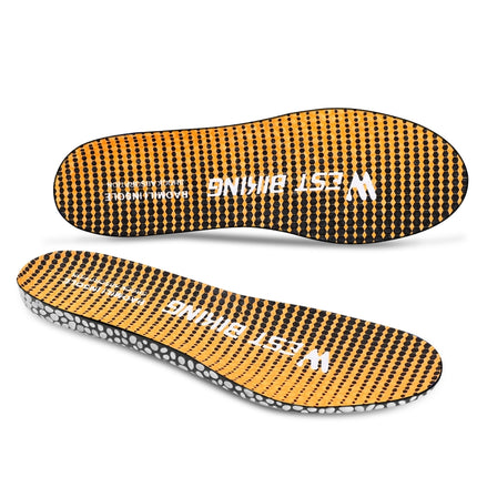 WEST BIKING Bicycle Riding Insole Sports Slow Shock PU Comfortable Insole, Size: 37-38(Yellow)-garmade.com
