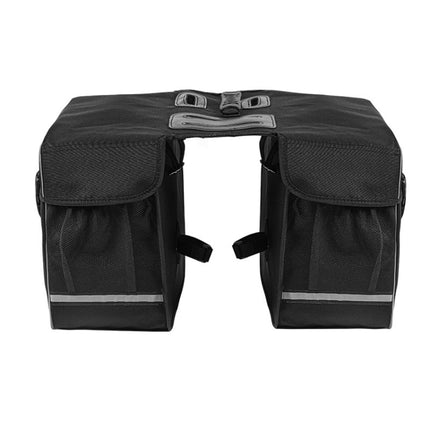 WEST BIKING YP0707238 Bicycle Riding Shelf Bag Rainproof Mountain Bike Camel Bag Riding Equipment(Black)-garmade.com