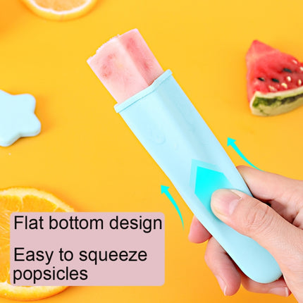 2 Sets 4 in 1 Children Star Popsicle Mold Set Food Grade Silicone Ice Cream Mold Random Colour Delivery-garmade.com