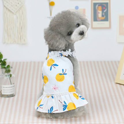 Pet Clothing Dog Cat Dress Bayberry Skirt, Size: XS(Yellow)-garmade.com