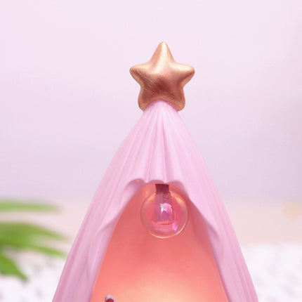 B82880 Room Decoration Atmosphere Night Light Bedside Lamp Ornaments, Colour: Small Pink Sitting Bear-garmade.com