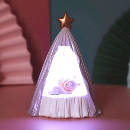 B82880 Room Decoration Atmosphere Night Light Bedside Lamp Ornaments, Colour: Small Purple-garmade.com