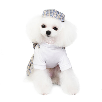 Pet Clothes Dog Dress Summer Thin Uniform Skirt, Size: S(Gray)-garmade.com