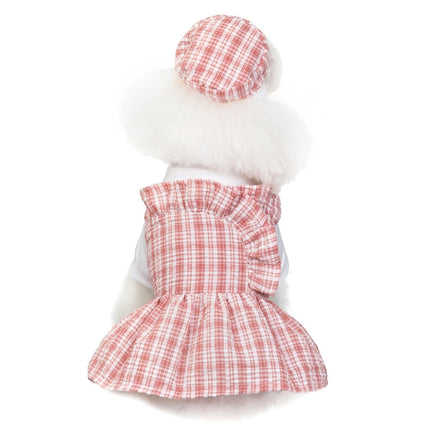 Pet Clothes Dog Dress Summer Thin Uniform Skirt, Size: S(Pink)-garmade.com