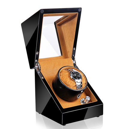 Automatic Watch Shaker Electric Rotating Winding Watch Gift Box, US Plug(Blacklose)-garmade.com