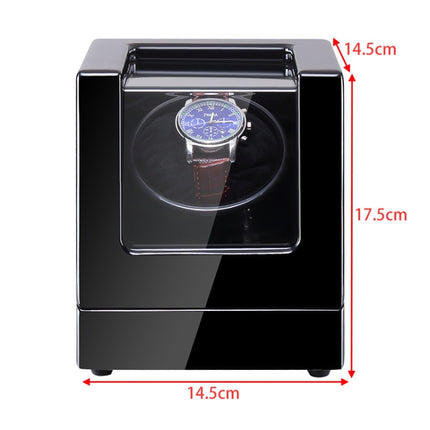 Automatic Watch Shaker Electric Rotating Winding Watch Gift Box, US Plug(Ebony)-garmade.com