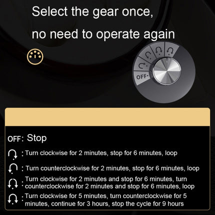 Automatic Watch Shaker Electric Rotating Winding Watch Gift Box, US Plug(Blacklose)-garmade.com