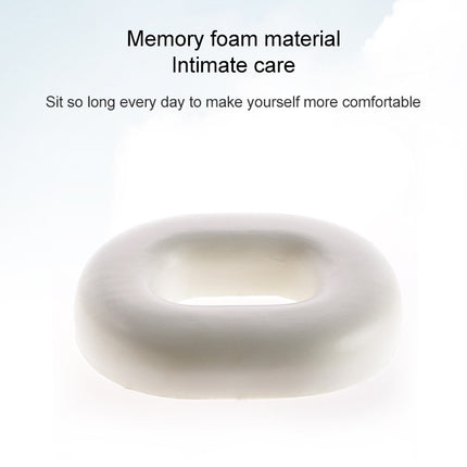 Slow Resilience Memory Foam Office Hip Pad After Hemorrhoids Operation Cushion(Black)-garmade.com