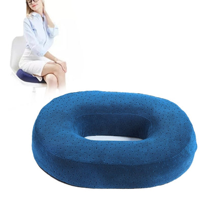Slow Resilience Memory Foam Office Hip Pad After Hemorrhoids Operation Cushion(Blue)-garmade.com