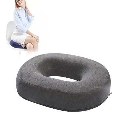 Slow Resilience Memory Foam Office Hip Pad After Hemorrhoids Operation Cushion(Gray)-garmade.com