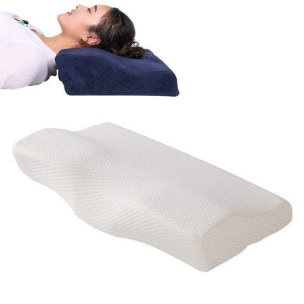 Butterfly Shape Memory Foam Snorked Pillow Slow Rebound Health Care Cervical Pillow, Dimensions: 50x30x10x6cm(Full Star Gold Dot)-garmade.com