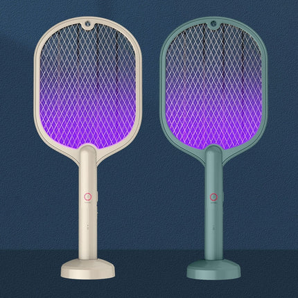Smart Home Dual-Use Mosquito Swatter Mosquito Killer Fly Swatte(Beige)-garmade.com