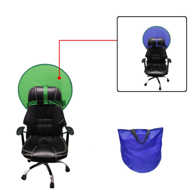 Live E-Sports Background Cloth Folding Background Board, Size: Double Layer S Blue Green 75cm-garmade.com