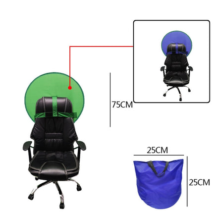 Live E-Sports Background Cloth Folding Background Board, Size: Double Layer S Blue Green 75cm-garmade.com