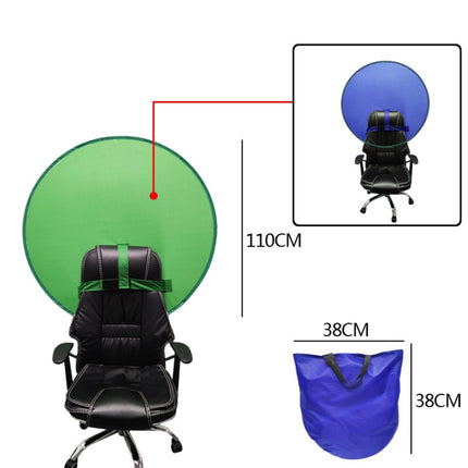 Live E-Sports Background Cloth Folding Background Board, Size: Double Layer M Blue Green 110cm-garmade.com