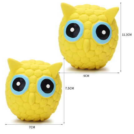 Wear-Resistant Bite Pet Toy Latex Sounding Dog Toy, Specification: Small Owl-garmade.com
