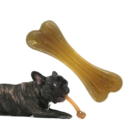 Nylon PU Dog Molar Stick Cleaning Dog Bite Toy, Specification: Small Double Bone-garmade.com