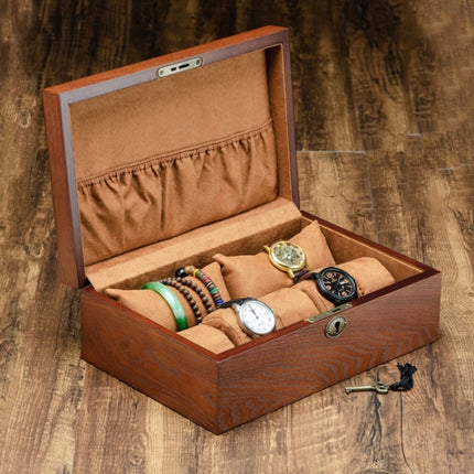 2 Big Pillows + 5 Small Pillows Wooden Watch Box Jewelry Watch Collection Display Storage Box-garmade.com