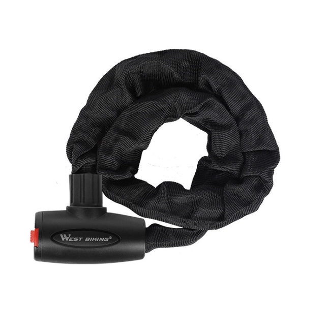 WEST BIKING 0705042 Bicycle Anti-Theft Key Lock Mountain Bike Motorcycle Chain Lock, Specification: 0.9M-garmade.com