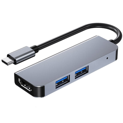 3 In 1 USB-C / Type-C To 4K HDMI + 2 USB 3.0 Ports Multifunctional HUB Docking Station-garmade.com