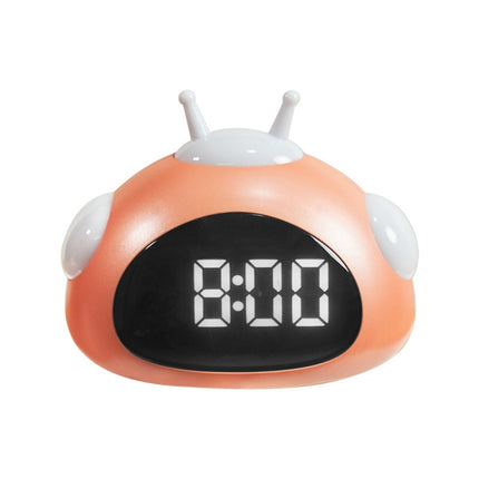 Wake Up Lights Cute Cartoon Animals Alarm Clock Bedside Electronic Night Lamp Clock(0709 Orange)-garmade.com