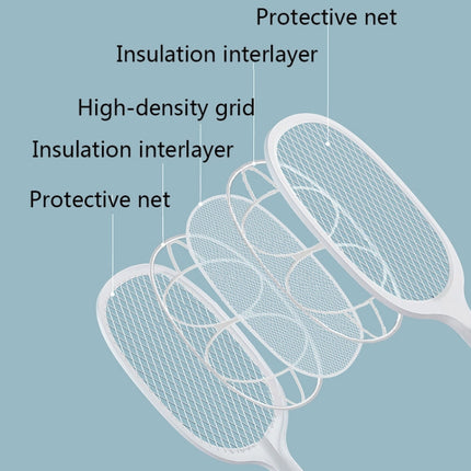 SY-D2012 Intelligent Mosquito Swatter Home Indoor Wireless LED Mosquito Killer(White)-garmade.com