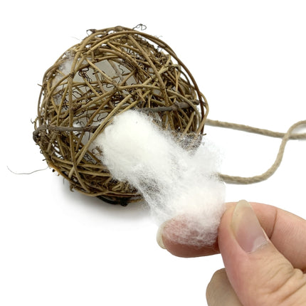 3 PCS Parrot Toy Sepak Takraw Cotton Bite Ball Relieves Boredom And Prevents Biting Hair, Specification: 8cm-garmade.com