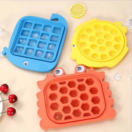 2 PCS Children Cartoon Silicone Ice Tray Homemade Ice Cream Mold, Specification: Crab-garmade.com