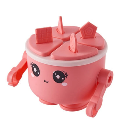 2 PCS Children VSilicone Ice Tray Homemade Ice Cream Mold, Specification: Robot (Red)-garmade.com