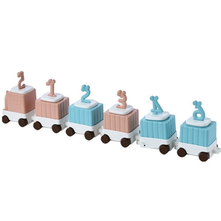 2 PCS Children Cartoon Silicone Ice Tray Homemade Ice Cream Mold, Specification: Small Train-garmade.com