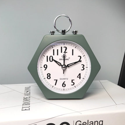 2 PCS OS005 Students Mute Alarm Clock Children Bedroom Bed Night Light Alarm Clock(Green)-garmade.com