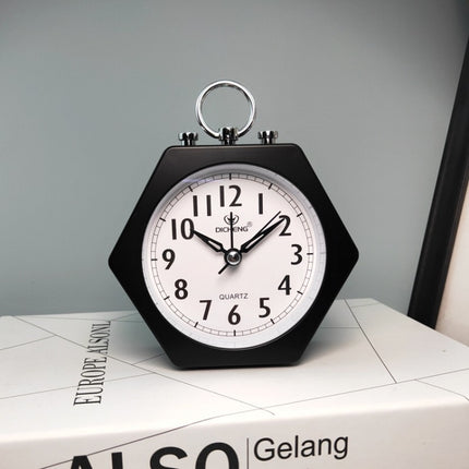 2 PCS OS005 Students Mute Alarm Clock Children Bedroom Bed Night Light Alarm Clock(Black)-garmade.com