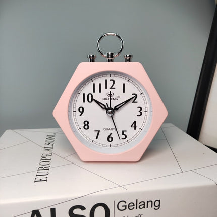2 PCS OS005 Students Mute Alarm Clock Children Bedroom Bed Night Light Alarm Clock(Pink)-garmade.com