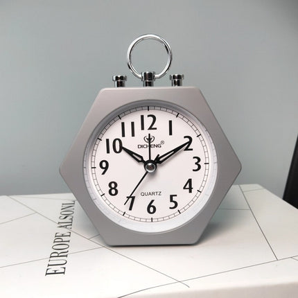 2 PCS OS005 Students Mute Alarm Clock Children Bedroom Bed Night Light Alarm Clock(Gray)-garmade.com