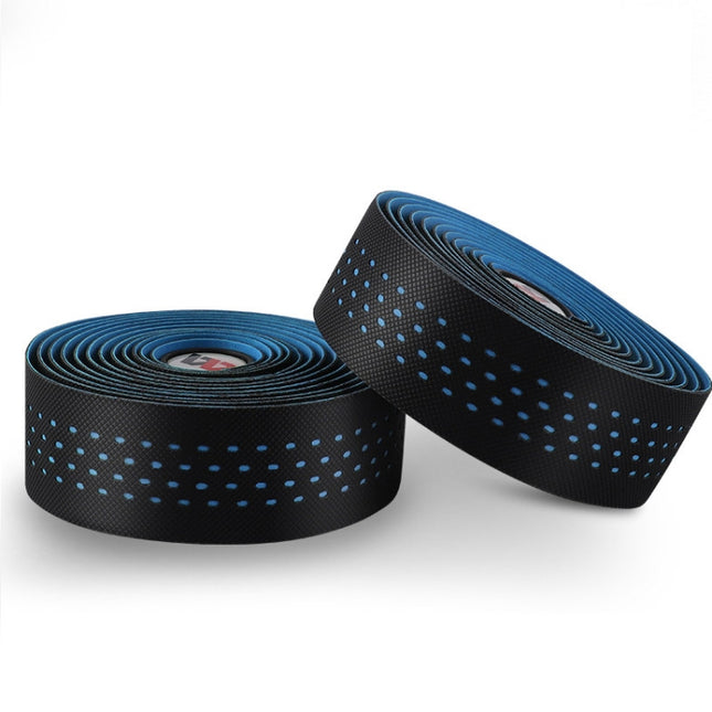 WEST BIKING Bicycle PU Non-Slip Handlebar Strap(Blue)-garmade.com