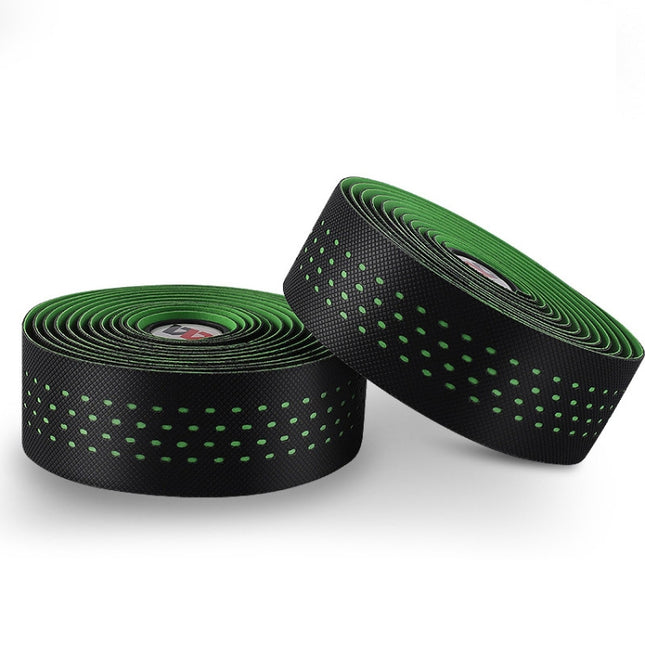 WEST BIKING Bicycle PU Non-Slip Handlebar Strap(Green)-garmade.com