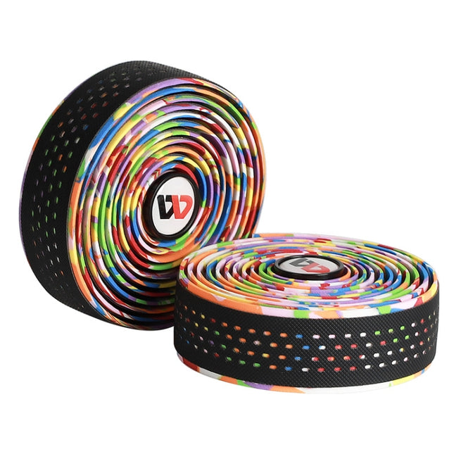 WEST BIKING Bicycle PU Non-Slip Handlebar Strap(Multilateral Color)-garmade.com