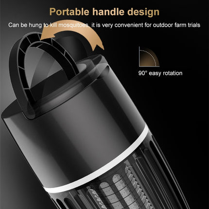 ALE-MWD-008 Home Bedroom Mute Mosquito Trap Mosquito Lamp Outdoor Non-Radiation Fly Mosquito Repellent, Product specifications: Charging Type 2000 MAH(Black)-garmade.com