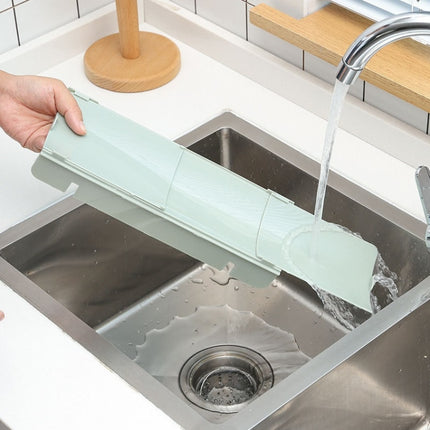 2 PCS Kitchen Sink Water Baffle And Sink Heightened Splash Water Resistant Silicone Baffle, Specification: Blue-garmade.com