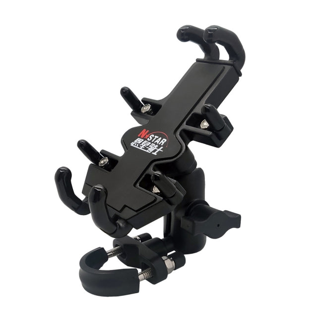 N-STAR NJN001 Motorcycle Bicycle Compatible Mobile Phone Bracket Aluminum Accessories Riding Equipment(With T Head)-garmade.com