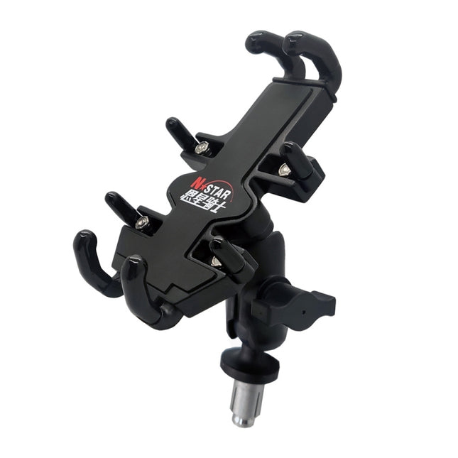N-STAR NJN001 Motorcycle Bicycle Compatible Mobile Phone Bracket Aluminum Accessories Riding Equipment(With Expansion Head )-garmade.com