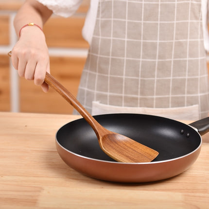 Non-Stick Pot Wood Spoon Teak Scoop Tableware Bent Spoon-garmade.com