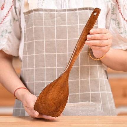 Non-Stick Pot Wood Shovel Teak Cooking Pot Shovel Tableware Thickened Oblique Shovel-garmade.com