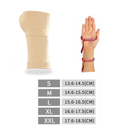 1 Pair Joint Keep Warm Cold Nylon Protection Cover, Specification: M(Bracers Skin Color)-garmade.com