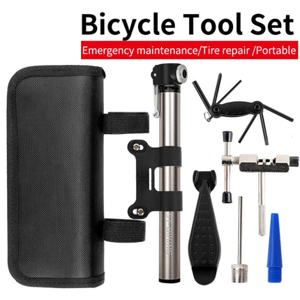 Bicycle Repair Kit Repair Set Bicycle Mountain Road Tire Tool Pump Riding Equipment-garmade.com