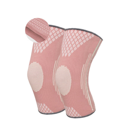 Sports Knee Pads Training Running Knee Thin Protective Cover, Specification: S(Pink Silicone Non-slip)-garmade.com