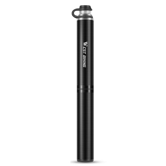 West Biking Bicycle Pump Portable High Pressure Inflators Mountain Road Car Bicycle Riding Equipment(Black)-garmade.com