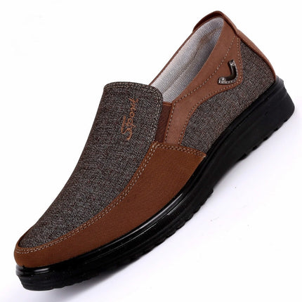 Low-cut Business Casual Soft Soles Flat Shoes for Men, Shoe Size:38(Black)-garmade.com