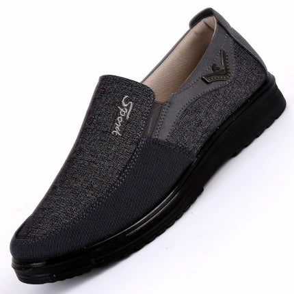 Low-cut Business Casual Soft Soles Flat Shoes for Men, Shoe Size:38(Black)-garmade.com